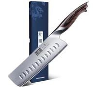 HOSHANHO Coltelli da Cucina Nakiri da 18 cm, Coltello da Cucina giapponese in Acciaio Inossidabile ad alto Tenore di Carbonio AUS-10, Coltello da Chef Multiuso Affilato per Carne e Verdure con Manico