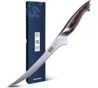 HOSHANHO Coltello per Sfilettare Pesce e Carne, 23cm Coltello da Disosso Super Affilato, Coltello cucina Professionale in Acciaio Inox