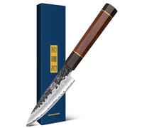 HOSHANHO Giapponese Spelucchino 9.5cm, Professionale Coltello per Frutta | Forgiato a Mano Coltello Cucina da Frutta Universale Coltelli da Chef Multiuso Super Affilato con Impugnatura Ergonomica