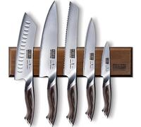 HOSHANHPO 6 Pezzi Set Coltelli da Cucina con Portacoltelli Magnetico