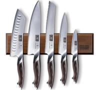 HOSHANHPO 6 Pezzi Set Coltelli da Cucina con Portacoltelli Magnetico, Set di Col