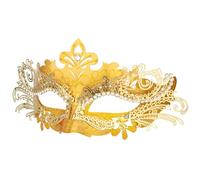 Hoshin Maschera veneziana da donna, per Mardi Gras Deecorations (oro)