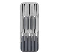 Hoshisea 2 Pezzi Cassetti di Posate Compatto, Porta Posate Cucina Cassetto, Organizer Cucina per Posate, per Riporre e Organizzare le Stoviglie in Sala da Pranzo e in Cucina（Portacoltelli Grigio）