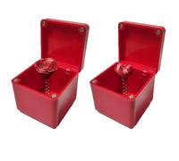 Hoshisea 2 Pezzi Scatola Regalo a Sorpresa d'Amore, Scatola Regalo con Rosa a Sorpresa per San Valentino