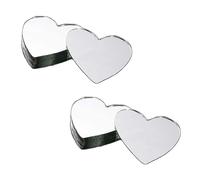 Hoshisea Specchio Portatile a Forma di Cuore - 50 Pezzi Compatti per Bellezza, Trucco e Decorazione Artigianale