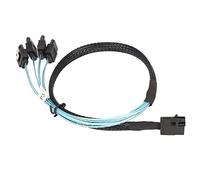 Hosie Cavo Mini SAS da HD a SATA, Linea Dati 7 Contatti per Array di Dischi Rigidi per Server in PVC a Doppio Canale da 12 GBPS per Fabbrica (1 m/39,4 Pollici)