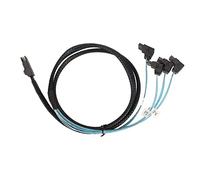 Hosie Cavo Mini SAS SFF a 4 SATA 7Pin, 3.2ft 12GBPS Migliora la qualità del Segnale Cavo Dati Plug And Play per Computer