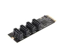 Hosie Convertitore da M.2 NVME a SATA, unità di Trasmissione Stabile Senza Scheda Adattatore da M.2 NVME a SATA per Computer