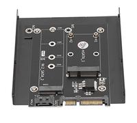 Hosie Convertitore da MSATA a SATA, Design dell'adattatore SATA 2 in 1 Indicatore LED Facile da Usare per 2260 2280 per 2230 2242