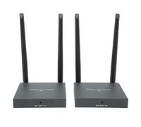 Hosie Estensore WiFi, 100-240 V 200 M Supporto Loop out HD Interfaccia Multimediale Kit Trasmettitore e Ricevitore Segnale Stabile Durevole per Riunioni per la Casa (Spina UE)
