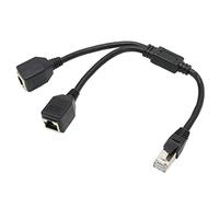 Hosie Funzione di Prolunga del Cavo Splitter Ethernet RJ45 Connessione Eccellente Cavo Adattatore Ethernet RJ45 per Tutte Le Reti di Uffici Domestici