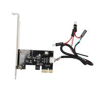 Hosie Interruttore di Ripristino dell'alimentazione del Computer Scheda PCIE, Interruttore di Ripristino dell'alimentazione Scheda PCIE Pin Dorato Ispessito Facile da Usare per Desktop