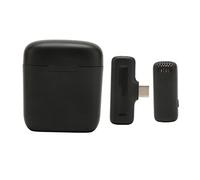 Hosie Microfono con Clip Wireless, Microfono Wireless di Tipo C a Lunga Durata Connessione Rapida 2.4G per Interviste Dal Vivo per Computer per Videocamere