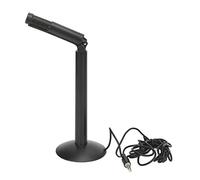 Hosie Microfono da Scrivania a Condensatore, Staffa Regolabile Pickup Audio a 360 Gradi a Tutto Tondo Microfono per Computer Desktop Mini Sensibile per Conferenze