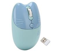 Hosie Mouse Ottico, Silent Click Girl Mouse 2 modalità Wireless DPI Regolabile per la Scuola (Blu)
