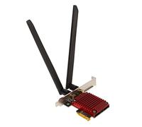 Hosie Scheda di Rete Wireless, Adattatore Wireless Plug And Play PCIe 8dBi Antenna Ad Alto Guadagno Tecnologia MU Mimo per PC