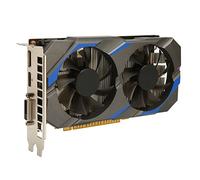 Hosie Scheda Grafica GDDR5 da 4 GB, Interfaccia PCI Express 3.0x16 Scheda Grafica 1050 Ti con 2 Ventole Ultra Silenziose per Computer