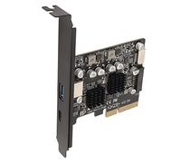 Hosie Scheda PCIe USB3.2, Scheda Frontale PCIe di Tipo C da 10 Gbps di Tipo E per Computer