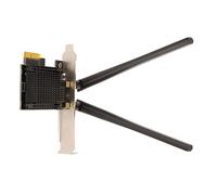 Hosie Scheda WiFi Interna, Tecnologia MU Mimo Ad Alto Guadagno 6dBi 2.4G 5G 6G Tri-Band PCIE Plug And Play Scheda WiFi con Antenne per PC per