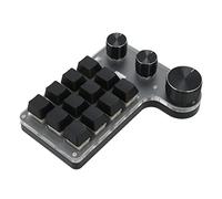 Hosie Tastiera Macro, Tastiera da Gioco Meccanica Macro a 12 Tasti Fai-da-Te per Laboratorio per Giochi
