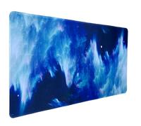 Hosimoln Tappetino per mouse da gioco,tappetino per mouse esteso Dimensioni 90x40cm,tappetino per computer antiscivolo e impermeabile con bordi cuciti per giochi/ufficio/casa-90x40 splashes