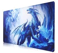 Hosimoln Tappetino per mouse da gioco,tappetino per mouse grande 70x30cm Spessore 3mm,Tappetino per computer antiscivolo e impermeabile con bordi cuciti per giochi/ufficio/casa-70x30 Girldragon