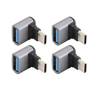 Hosit Adattatore da USB C a USB Ad Angolo Retto, Adattatore da USB a USB C Portatile Ad Alta velocità da 90 Gradi a 10 Gbps per Telefono