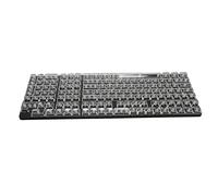 Hosit Copritasti di Ricambio, Set di Copritasti da 132 Tasti Design Ergonomico Altezza PC CBSA Ad Alta Trasparenza per Tastiera Meccanica (Bianco)
