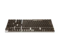 Hosit Copritasti di Ricambio, Set di Copritasti da 132 Tasti Design Ergonomico Altezza PC CBSA Ad Alta Trasparenza per Tastiera Meccanica (Nero)