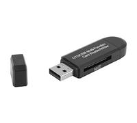 Hosit Lettore di Schede di Memoria, Ampio Lettore di Schede 64G Compatibile 2 in 1 Maschio USB 2.0 per SDXC per Micro SDHC