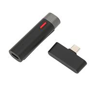 Hosit Microfono Lavalier Wireless, Microfono da Risvolto 4 modalità Riduzione del Rumore Ricaricabile Previene le Interferenze per l'intervista di Registrazione Video