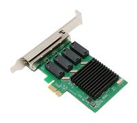 Hosit Scheda di Rete PCIe, 4 Porte Wake on LAN Scheda Gigabit Ethernet 10 100 1000 Mbps per Server