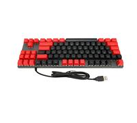 Hosit Tastiera per Computer, Tastiera Meccanica Colore a Contrasto Impermeabile 87 Tasti Risposta Rapida RGB Retroilluminato per Il Gioco