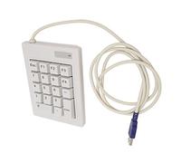 Hosit Tastierino Numerico Meccanico, ABS Premium USB Cablato 18 Tasti Ampia Applicazione Tastierino Numerico USB per Ufficio