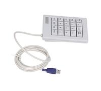 Hosit Tastierino Numerico Meccanico, Plug And Play Tastierino Numerico USB Cablato a 20 Tasti Mini Portatile Antispruzzo con Tappetino Antiscivolo per PC Desktop per Laptop