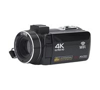 Hosit Videocamera 4K Ultra HD, Videocamera per Videocamera con Rilevamento del Volto da 3 Pollici per Viaggi all'aperto per Documentari di Notizie