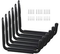 Hosko Ganci Bici, Appendi bici da Muro Ganci Grarage per Bicicletta da Muro Ganci Portabici Garage da Muro, Ganci Muro Kayak Ganci alla Scala con Imbottito (6Pcs, Nero)