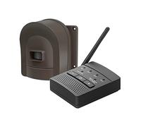 HOSMART Sistema Di Allarme Carrabile Wireless Ricaricabile [1/2 Miglia A Lungo Raggio] E Sensore Di Movimento E Rivelatore Esterni Resistenti Alle Intemperie 1 Ricevitore E 1 Sensore Caffè