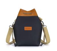 Hosoncovy Borsa da viaggio per fotocamera digitale, borsa da viaggio a spalla singola, per fotocamere Canon, Nikon, Sony, SLR, DSLR, piccole micro fotocamere e teleobiettivi, Nero , M, Borsa Bundle