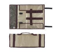 Hosoncovy Borsa per il trasporto del rotolo del chiodo del terreno di campeggio della borsa del rotolo del chiodo dell'organizzatore di terra degli strumenti di campeggio della tenda, cachi, Borsa per