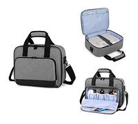 Hosoncovy Borsa per proiettore con tasche per accessori, borsa da viaggio per proiettore, organizer per proiettori Epson/BenQ/ViewSonic e altri proiettori di marca