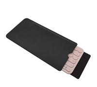Hosoncovy - Custodia per tastiera portatile in pelle PU, custodia protettiva antipolvere per tastiera Bluetooth Logitech K380, colore: Nero