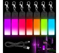 HOSPAOP 7 zaini LED lampeggianti per la scuola per bambini, ricaricabili tramite USB, riflettori, riflettori, luce di sicurezza per zaini, corsa, jogging, passeggino