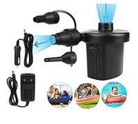 HOSPAOP Pompa per materasso ad aria elettrica 2 in 1, gonfiaggio e deflate, pompa elettrica portatile con 3 bocchette d'aria per materasso gonfiabile, divano, piscina, gonfiabile, anello di nuoto