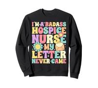 Hospice Squad Turno di Notte Infermiera Badass Hospice Infermiera Felpa