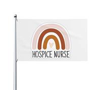 HospiceBandiera Arcobaleno 3x5 Ft Un Lato Esterno Fattoria Cortile Segno Bandiera Decorativa Giardino Con Occhielli In Ottone