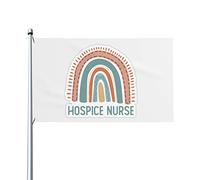 HospiceBandiera Arcobaleno 3x5 Ft Un Lato Esterno Fattoria Cortile Segno Bandiera Decorativa Giardino Con Occhielli In Ottone