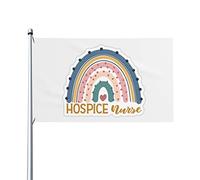 HospiceBandiera Arcobaleno 3x5 Ft Un Lato Esterno Fattoria Cortile Segno Bandiera Decorativa Giardino Con Occhielli In Ottone