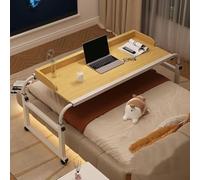 Hospital Bed Table,Rolling Laptop Desk Overbed Table Con Ruote Per Comodini Mobili Su Ruote Postazione Di Lavoro Portatile In Piedi, Lavoro Di Studio, Colore Legno Medico Ospedaliero(Color:Legno)
