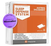 Hospitology The Original Sleep Defense System - Waterproof/Bed Bug/Anti-Acari - Premium con Zip per Materasso e ipoallergenico Protector